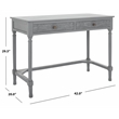 Safavieh Ryleigh 2 Drawer Wood Desk in Gray