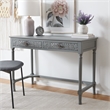 Safavieh Ryleigh 2 Drawer Wood Desk in Gray