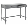 Safavieh Ryleigh 2 Drawer Wood Desk in Gray