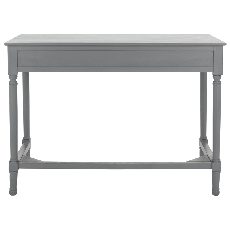 Safavieh Ryleigh 2 Drawer Wood Desk in Gray