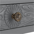 Safavieh Ryleigh 2 Drawer Wood Desk in Gray
