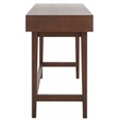 Safavieh Hawthorn 3 Drawer Wood Desk in Brown