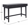 Safavieh Hawthorn 3 Drawer Wood Desk in Black