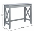 Safavieh Kaytee Wood Desk in Gray