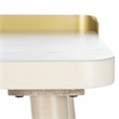 Safavieh Parker Wood 1 Drawer Desk in White / Gold