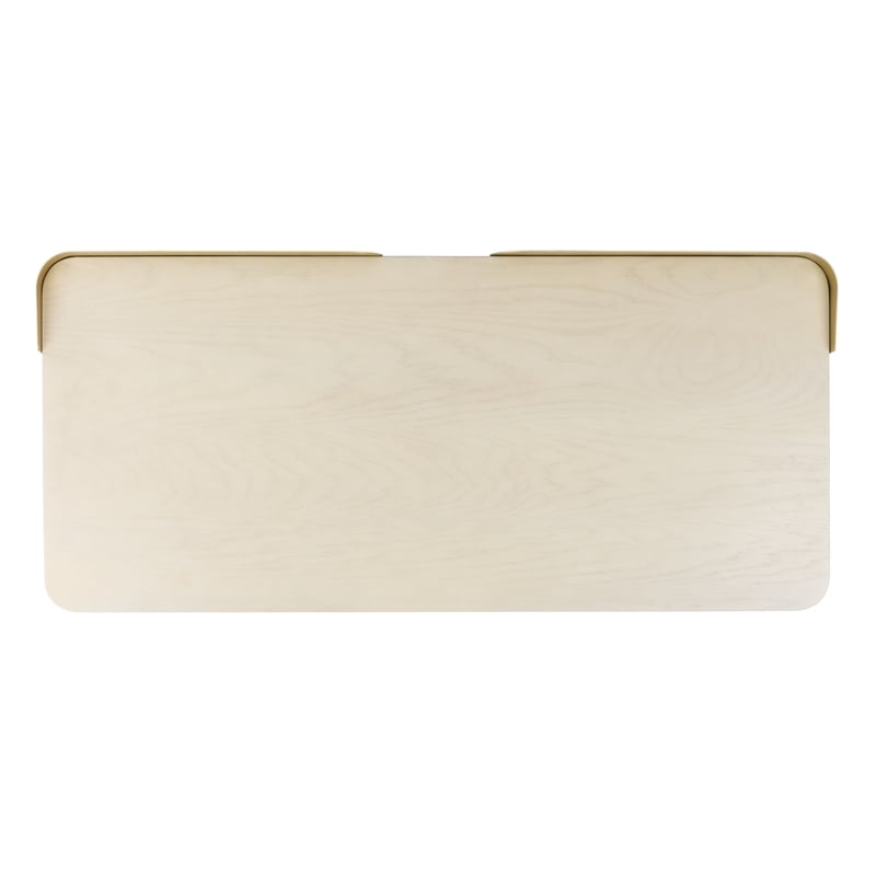 Safavieh Parker Wood 1 Drawer Desk in White / Gold