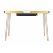 Safavieh Parker Wood 1 Drawer Desk in White / Gold