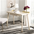 Safavieh Parker Wood 1 Drawer Desk in White / Gold