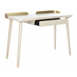 Safavieh Parker Wood 1 Drawer Desk in White / Gold