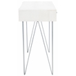 Safavieh Marigold Wood Desk  in White / Silver