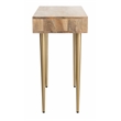 Safavieh Leni Wood Desk in Natural / Brass