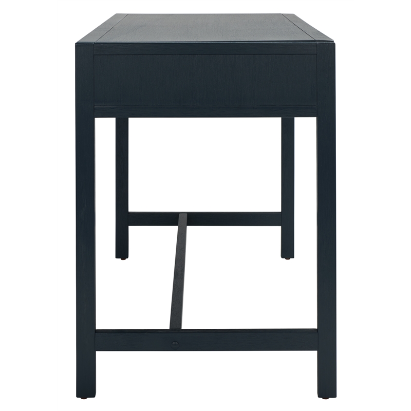 Safavieh Esther 2 Drawer Iron and Wood Desk in Navy
