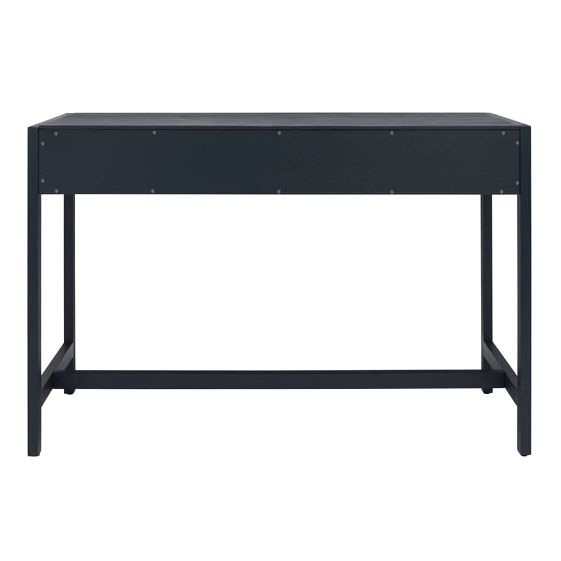 Safavieh Esther 2 Drawer Iron and Wood Desk in Navy