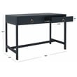 Safavieh Esther 2 Drawer Iron and Wood Desk in Navy