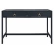 Safavieh Esther 2 Drawer Iron and Wood Desk in Navy