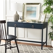 Safavieh Esther 2 Drawer Iron and Wood Desk in Navy