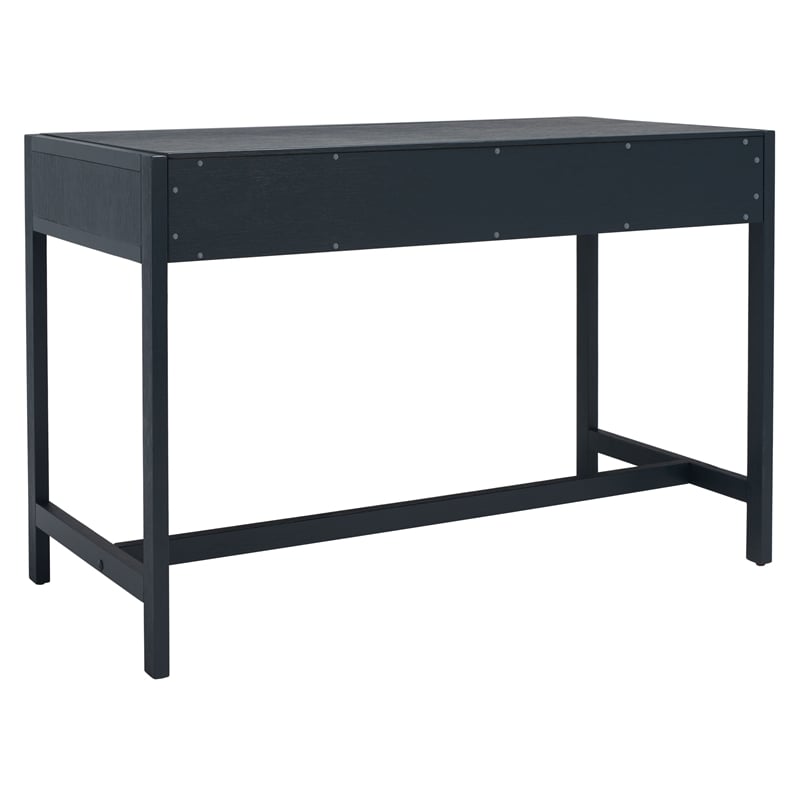 Safavieh Esther 2 Drawer Iron and Wood Desk in Navy