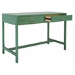 Safavieh Esther 2 Drawer Iron and Wood Desk  in Turquoise