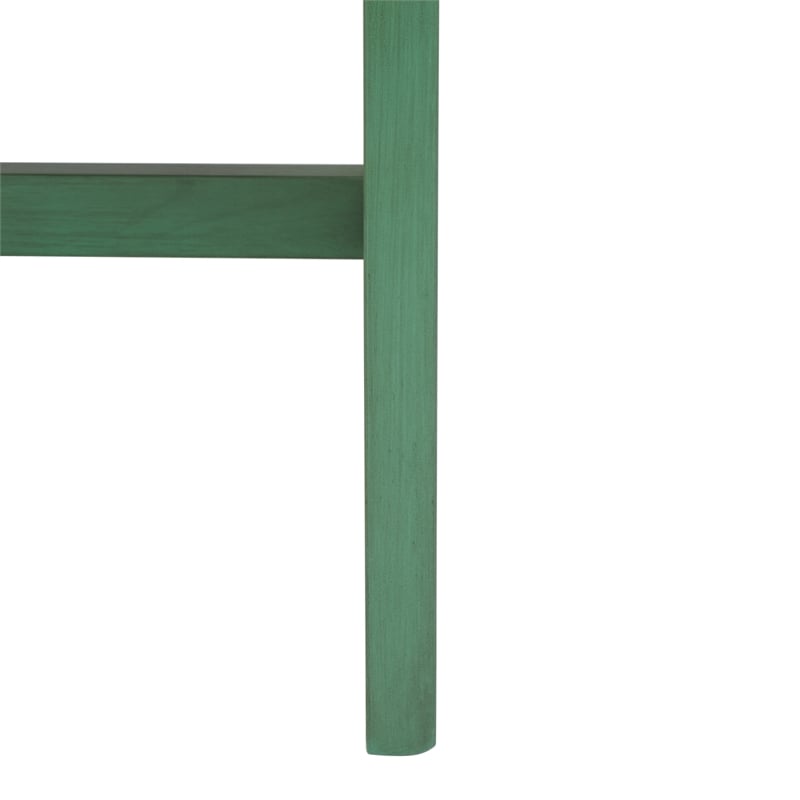Safavieh Esther 2 Drawer Iron and Wood Desk  in Turquoise