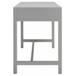 Safavieh Esther 2 Drawer Iron and Wood Desk in Gray