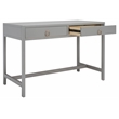 Safavieh Esther 2 Drawer Iron and Wood Desk in Gray