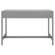 Safavieh Esther 2 Drawer Iron and Wood Desk in Gray