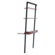 Safavieh Pamella 2 Shelf Wood Leaning Desk  in Brown / Charcoal