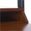 Safavieh Pamella 2 Shelf Wood Leaning Desk  in Brown / Charcoal
