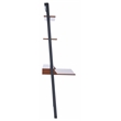 Safavieh Pamella 2 Shelf Wood Leaning Desk  in Brown / Charcoal