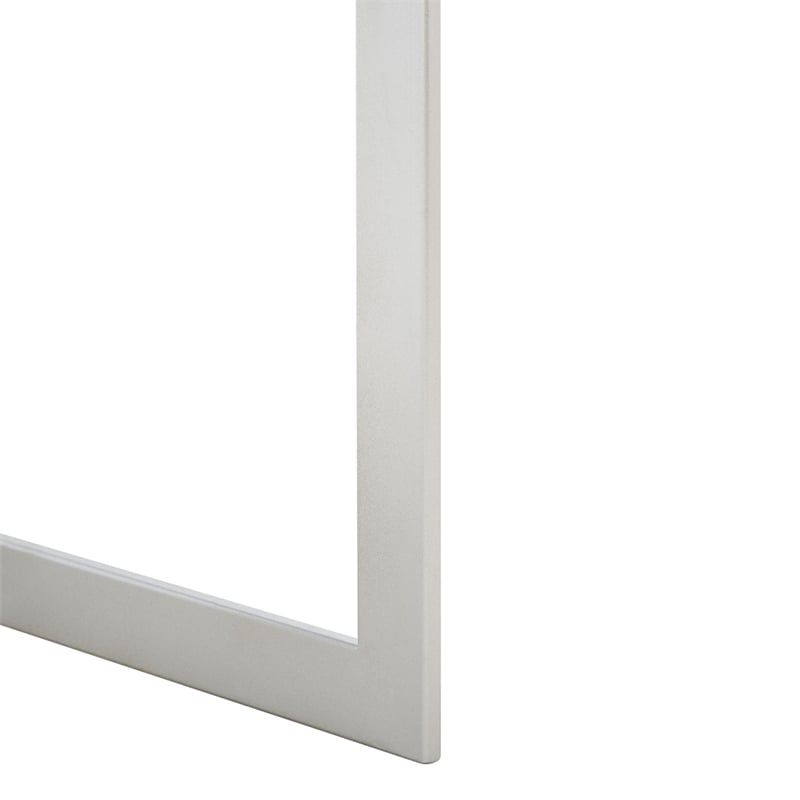 Safavieh Enzo 2 Drawer Wood Mirrored Desk in Silver / Mirror
