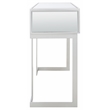 Safavieh Enzo 2 Drawer Wood Mirrored Desk in Silver / Mirror