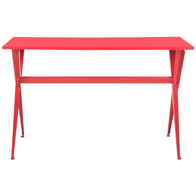 Safavieh Chapman Wood and Iron Desk in Red