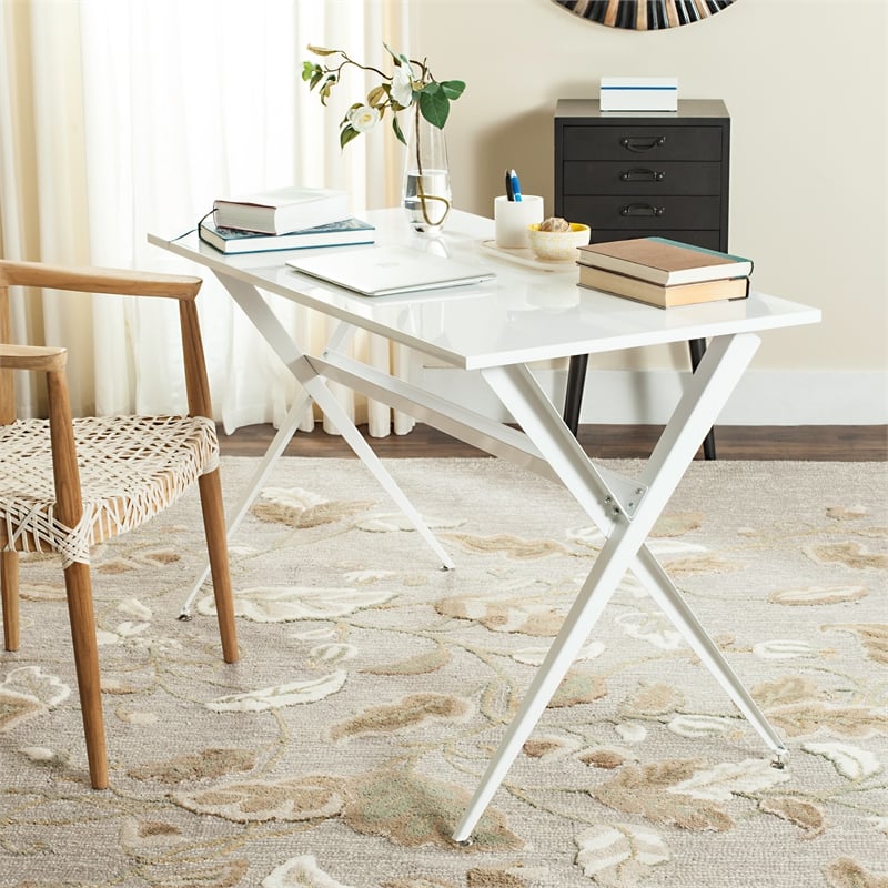 Safavieh Chapman Wood and Iron Desk in White