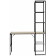 Safavieh Aba Wood and Iron Writing Desk in Black