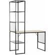 Safavieh Aba Wood and Iron Writing Desk in Black