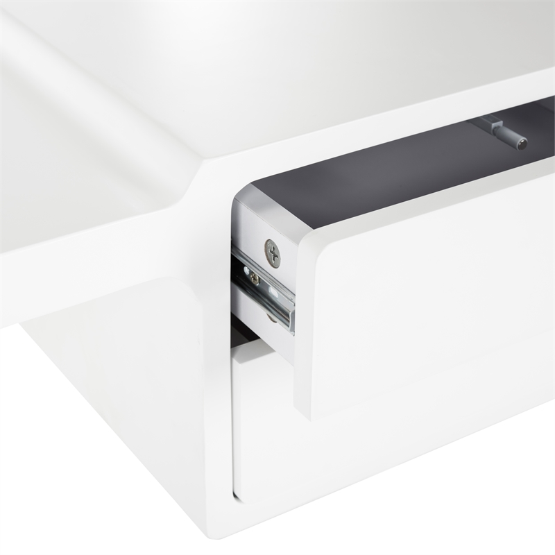 Safavieh Ferli Wood and Iron Desk in White