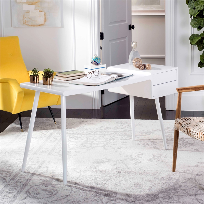 Safavieh Ferli Wood and Iron Desk in White