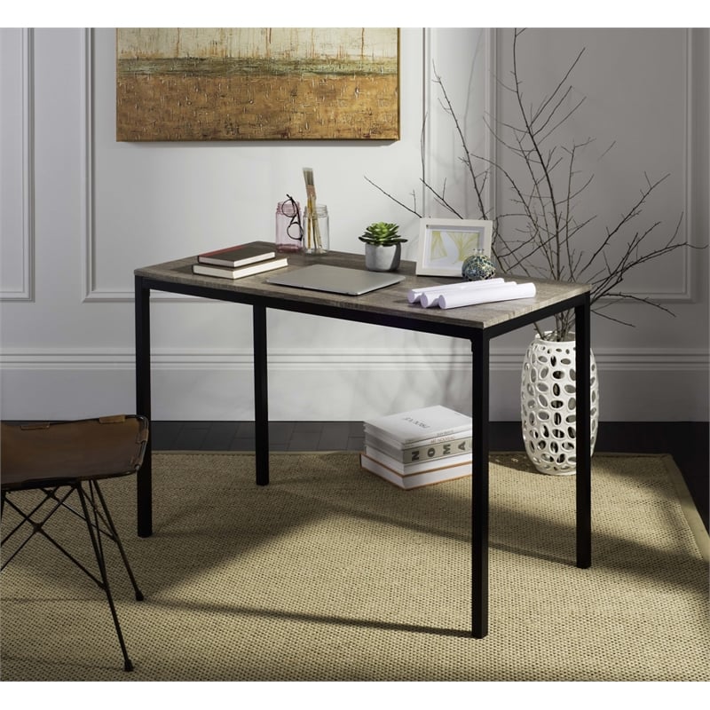 Safavieh Janison Wood Desk in Brown / Brown