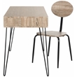 Safavieh Winta Wood and Iron Desk + Chair in Gray