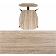 Safavieh Winta Wood and Iron Desk + Chair in Gray