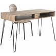 Safavieh Winta Wood and Iron Desk + Chair in Gray