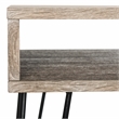Safavieh Winta Wood and Iron Desk + Chair in Gray