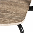 Safavieh Winta Wood and Iron Desk + Chair in Gray