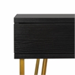 Safavieh Pine Two Drawer Wood and Iron Desk in Black