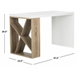 Safavieh Carlene Wood Desk in White / Oak