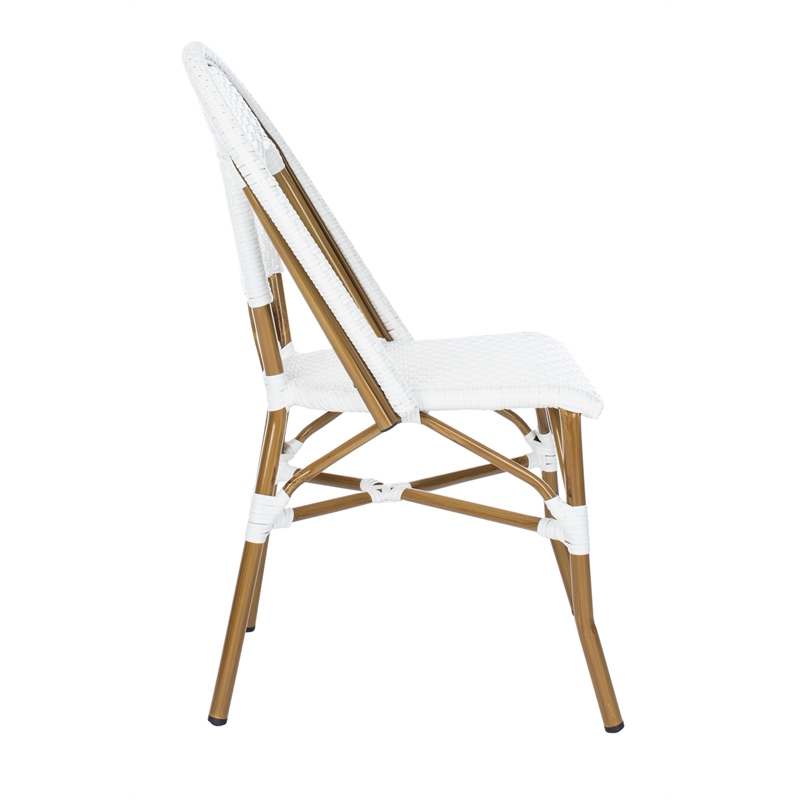Safavieh Salcha Aluminum Side Chair  in White