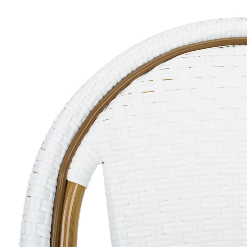Safavieh Salcha Aluminum Side Chair  in White