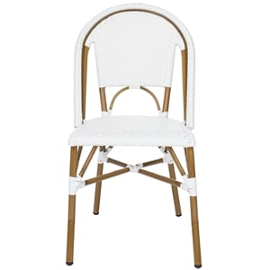Safavieh Salcha Aluminum Side Chair  in White