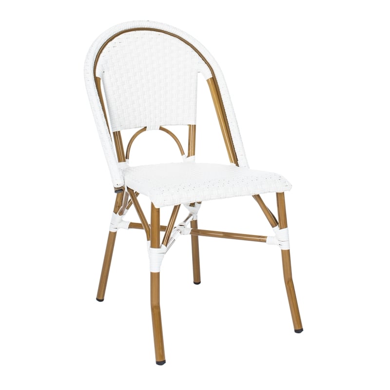 Safavieh Salcha Aluminum Side Chair  in White