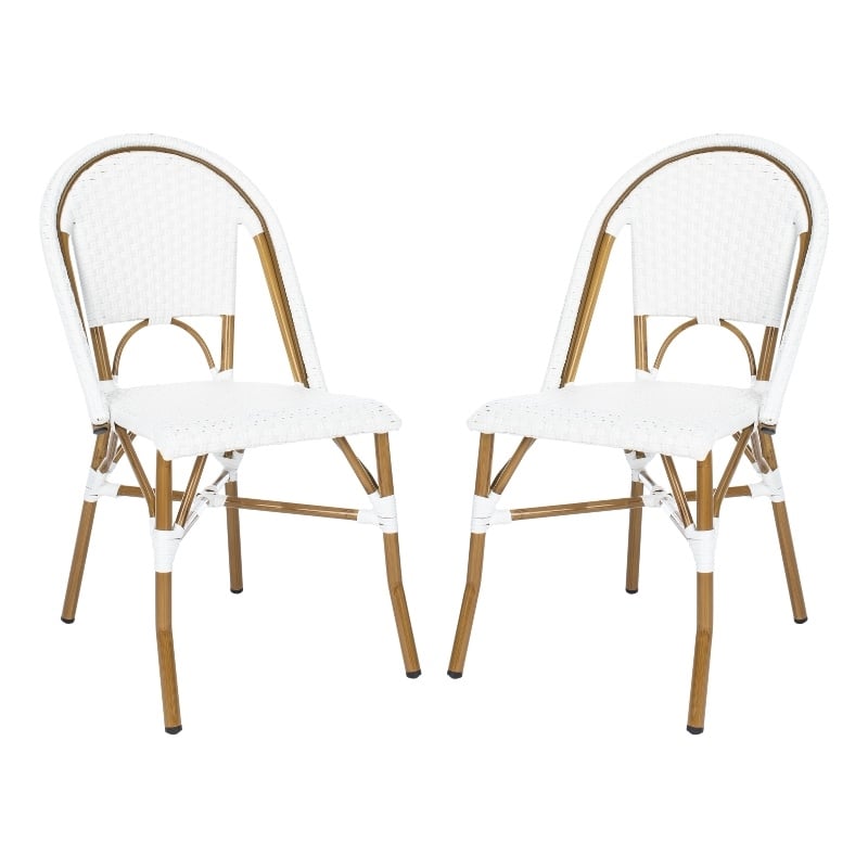 Safavieh Salcha Aluminum Side Chair  in White